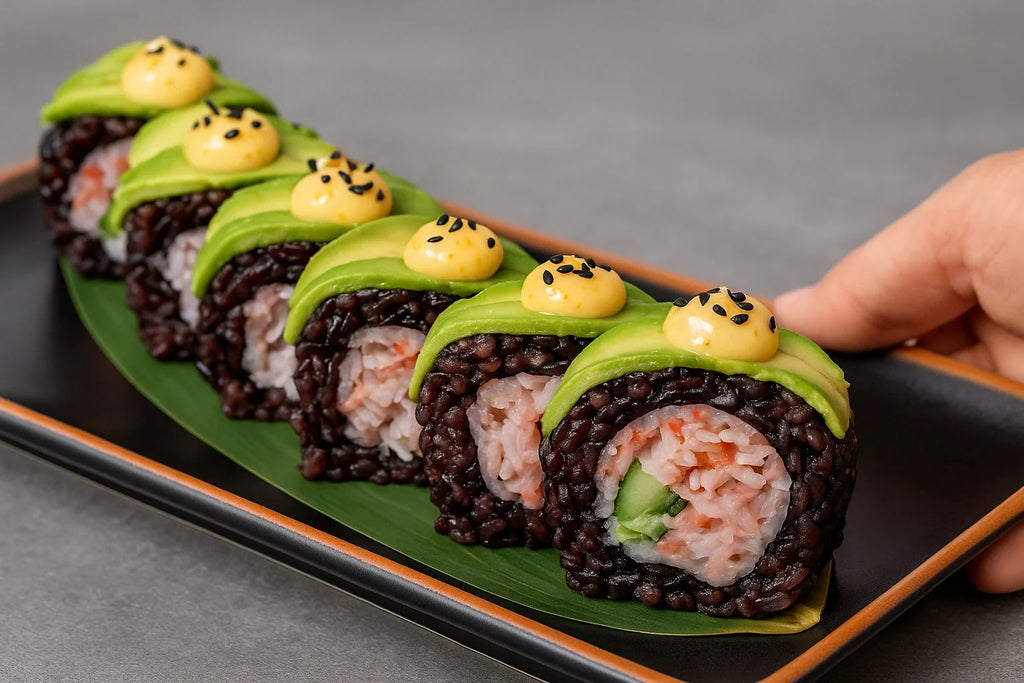 Schwarzer Reis-Sushi – Eine einzigartige Variante traditioneller Rollen